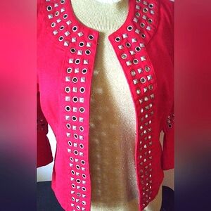 LaLicious Red Studded Jacket
